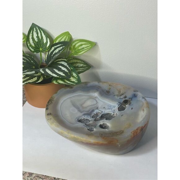 Agate (druzy) Bowl over 3lb - Picture 1 of 13